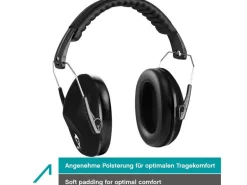 ACE Gehörschutz ACE SHH EN 352-1 Zertifiziert, -26dB, Schwarz