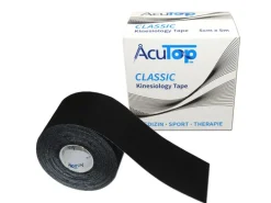 AcuTop Classic Kinesiology Tape 5 cm x 5 m, Schwarz