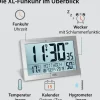ADE Funk-Wanduhr XL, Silber
