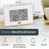 ADE Wetterstation mit Funk-Aussensensor Weiss