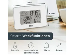 ADE Wetterstation mit Funk-Aussensensor Weiss