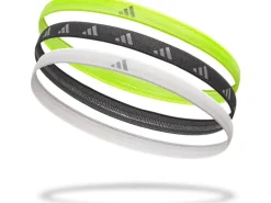 adidas Hairbands Lucid Lemon, Schwarz, Silber
