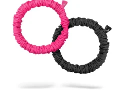 adidas Hair Scrunchies Schwarz und Lucid Pink