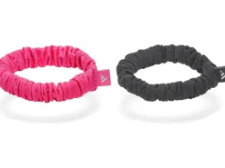 adidas Hair Scrunchies Schwarz und Lucid Pink
