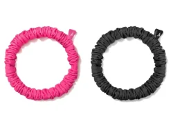 adidas Hair Scrunchies Schwarz und Lucid Pink
