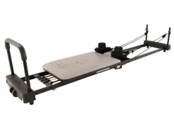 Aero Pilates Reformer 435 Plus mit ausgestellter Fussstange Grau