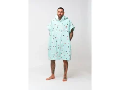 AfterEssentials INLINE SERIES PONCHO One Size, Hellblau