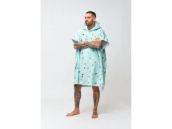 AfterEssentials INLINE SERIES PONCHO One Size, Hellblau