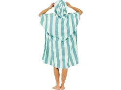 AfterEssentials SWIM CLUB PONCHO One Size, Grün/Weiss