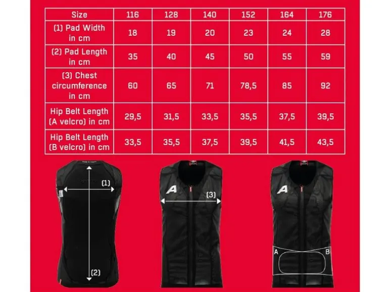 ALPINA SPORTS Proshield Junior Vest 176, Schwarz