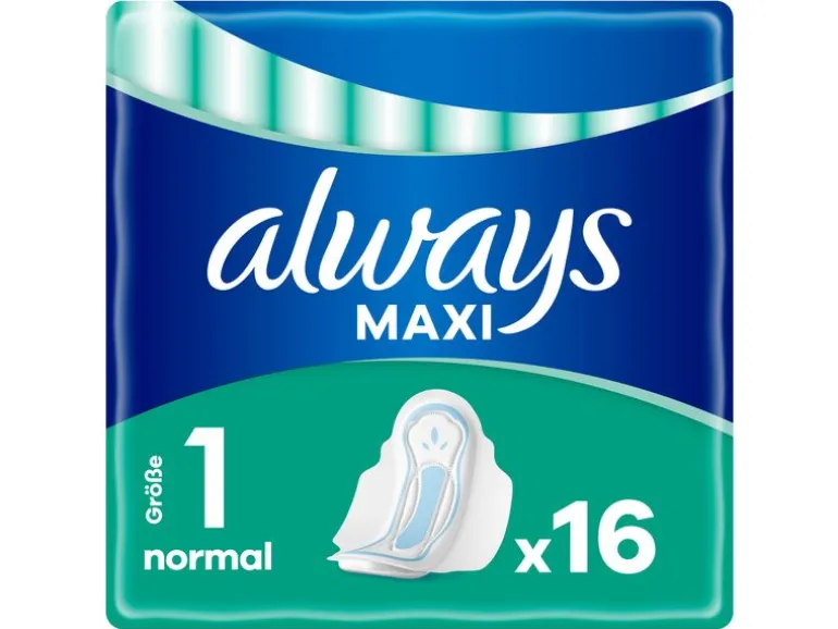 Always Binde mit Flügeln Maxi Normal 16 Stück
