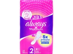 Always Binde mit Flügeln Platinum Long 24 Stück