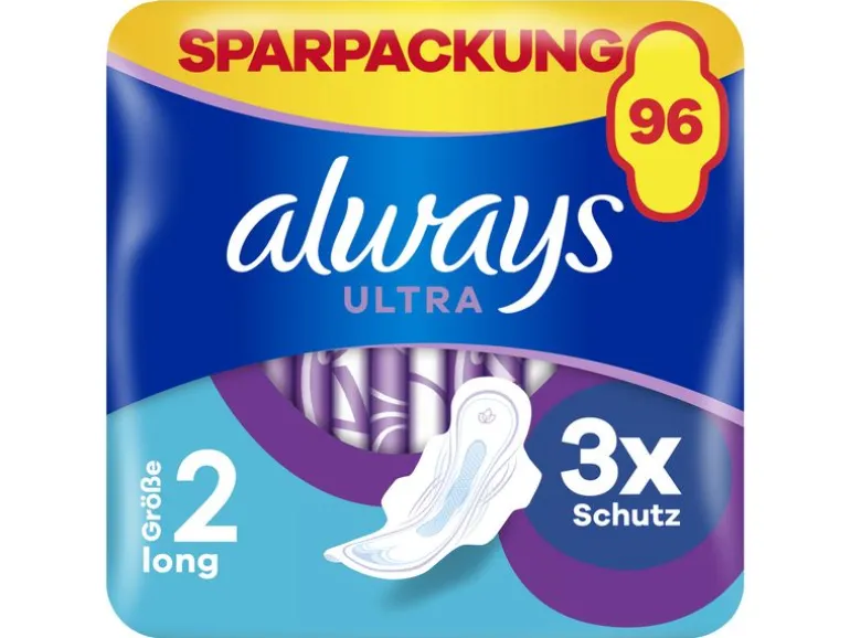 Always Binde mit Flügeln Ultra Long 96 Stück
