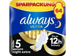 Always Binde mit Flügeln Ultra Secure Night Extra 64 Stück