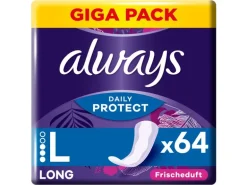Always Daily Protect Long mit Frischeduft 64 Stück