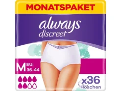 Always Inkontinenz Pants Discreet Plus M 36 Stück