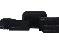 American Tourister Packing Organizers 5-teilig aus recyceltem PET Schwarz Grau