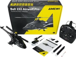 Amewi Helikopter Bell 222 Airwolf Pro 6-Kanal 3D/6G RTF