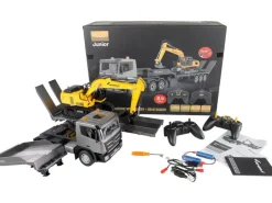 Amewi Lastwagen G836E Zugmaschine und Bagger Set RTR