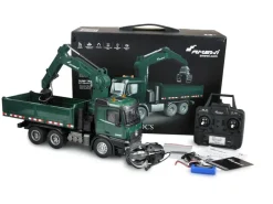 Amewi Lastwagen Mercedes Benz Arocs Kipper mit Kran 1:18, RTR
