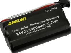 Amewi RC-Akku Li-Ion  2S 7.4 V 3000 mAh HBX 3-Pin