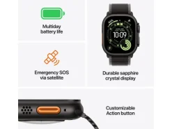 Apple Watch Ultra 3 Black Titanium Black Alpine Loop M