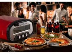 Ariete Pizzaofen ARI-3901 Elektrischer Pizzaofen Schamottstein Rot