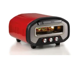 Ariete Pizzaofen ARI-3901 Elektrischer Pizzaofen Schamottstein Rot