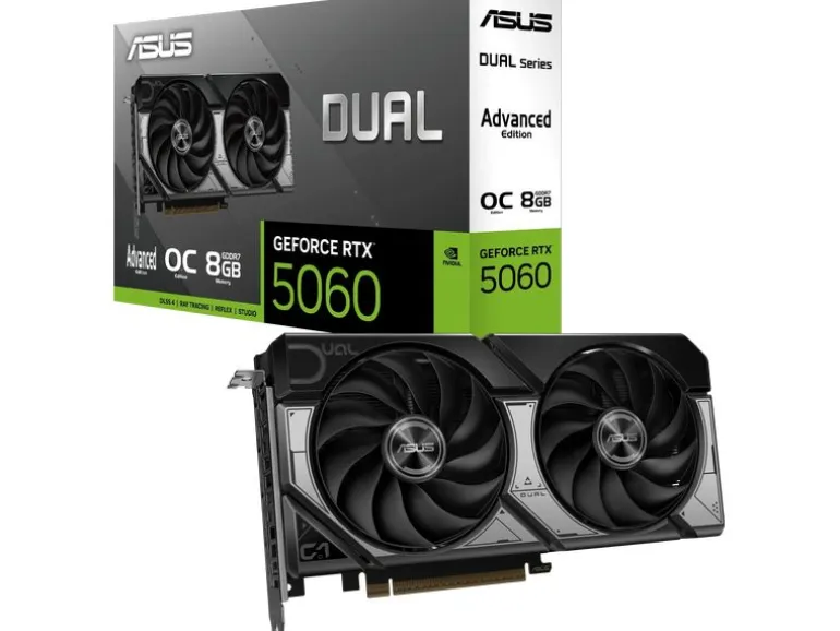 ASUS Grafikkarte GeForce RTX 5060 DUAL OC Advanced 8 GB GDDR7