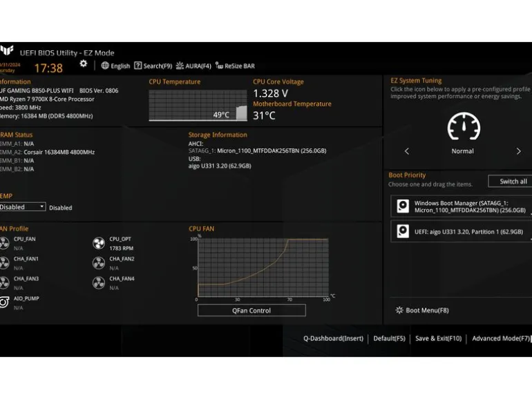 ASUS Mainboard TUF GAMING B850-PLUS WIFI