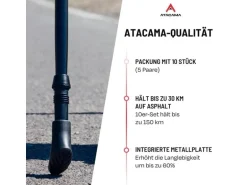 Atacama Nordic Walking Gummipuffer Wanderstockaufsatz 10er-Set