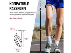 Atacama Nordic Walking Gummipuffer Wanderstockaufsatz 10er-Set