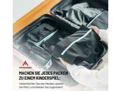 Atacama Premium Kompressions Packwürfel - 6er-Set Schwarz