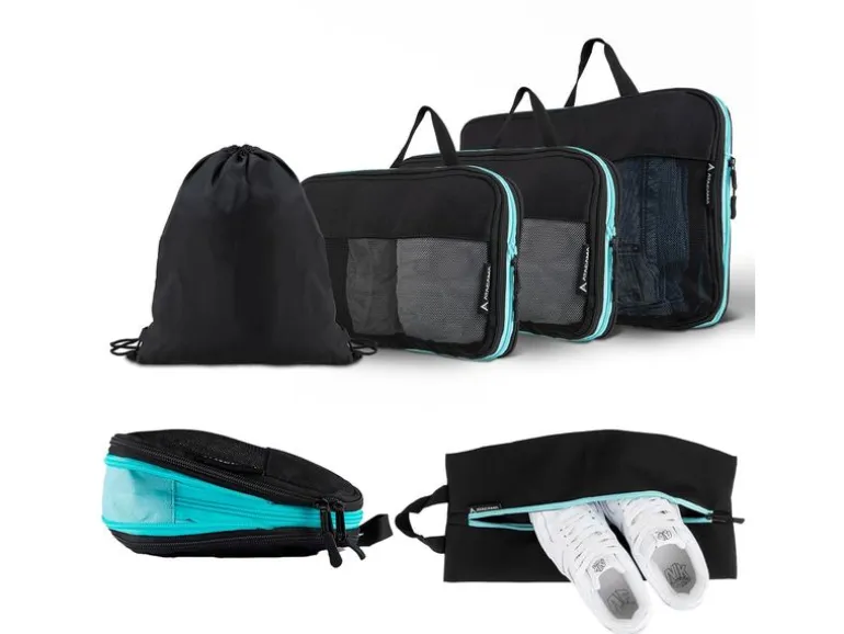 Atacama Premium Kompressions Packwürfel - 6er-Set Schwarz
