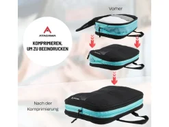 Atacama Premium Kompressions Packwürfel - 6er-Set Schwarz