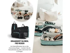 Atacama Premium Kompressions Packwürfel - 6er-Set Schwarz