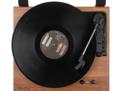 Audizio Plattenspieler mit Bluetooth RP112L Dunkelbraun
