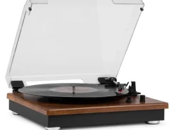 Audizio Plattenspieler mit Bluetooth RP112L Dunkelbraun