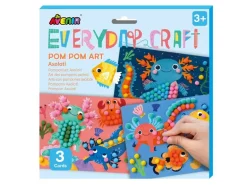 AVENIR Axolotl Kreativset Pompon-Kunst Axolotl