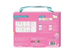 AVENIR Nagelset Sticker und Tattoos Einhorn Motiv
