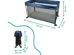 Badabulle Reisebett Easy Clip Blau
