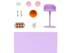 Barbie Barbie Wochenend-Haus mit Puppe, 30 cm, 4 Spielbereiche