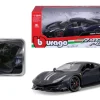 BBurago Ferrari R&P 488 Pista Schwarz 1:24