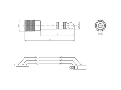 Bemero Audio-Adapter BA2002 Klinke 6,3mm male - Klinke 3,5mm female
