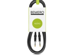 Bemero Audio-Kabel 6.3 Klinken - 6.3 Klinken 3 m, Schwarz