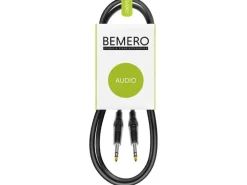 Bemero Audio-Kabel 6.3 Klinken - 6.3 Klinken 0.75 m, Schwarz