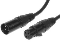 Bemero XLR-Kabel XLRf XLRm symmetrisch 10 m, Schwarz