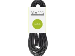 Bemero XLR-Kabel XLRf XLRm symmetrisch 10 m, Schwarz