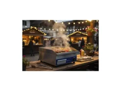 Berger Lanz BergerLanz D360 Elektro Plattengrill Chromstahl 2100 W