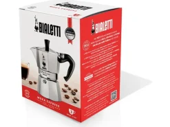 Bialetti Espressokocher Moka Express 3 Tassen, Silber